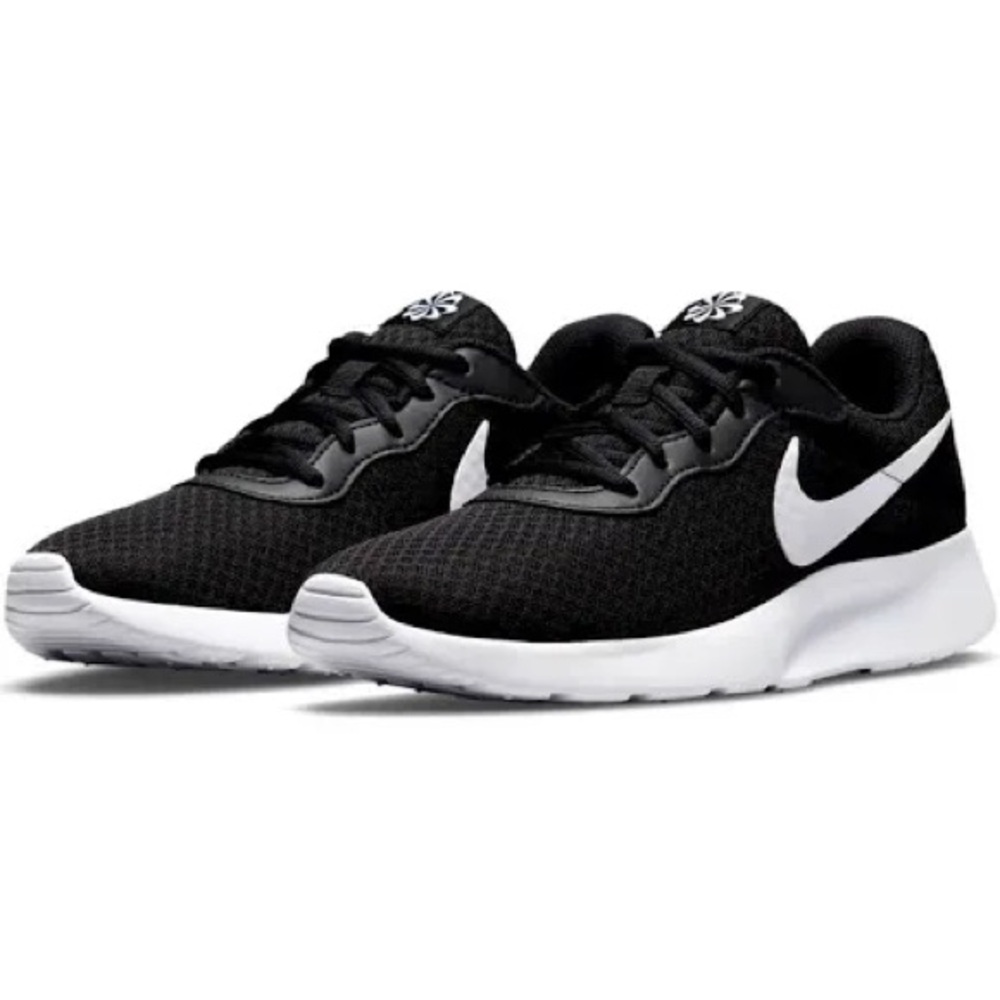 Nike Women’s Tanjun Dual-Tone Black White And Barely Volt Trainers